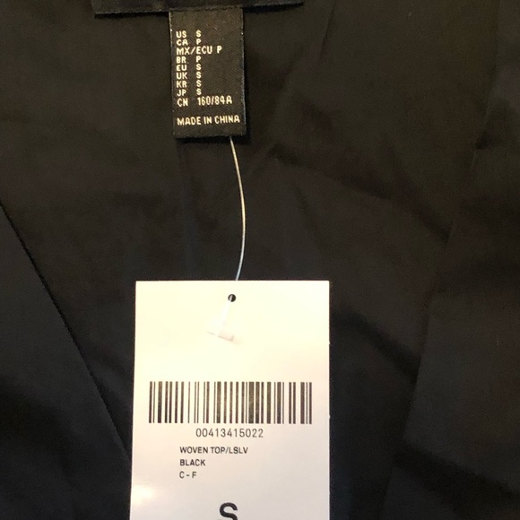 Forever 21 Blouse V-Neck Front Bow Size S NWT - Picture 4 of 6